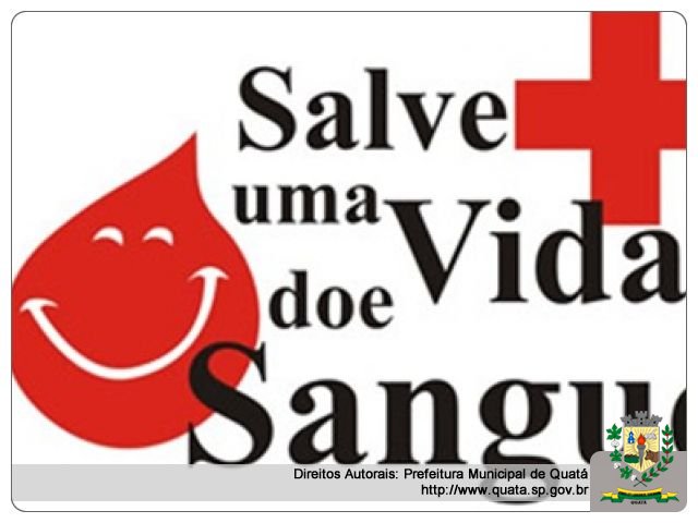 Notícia Doe sangue! Salve uma vida! Precisa-se de doadores.