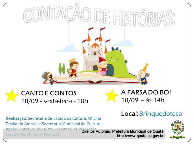 Notícia Contação de Histórias