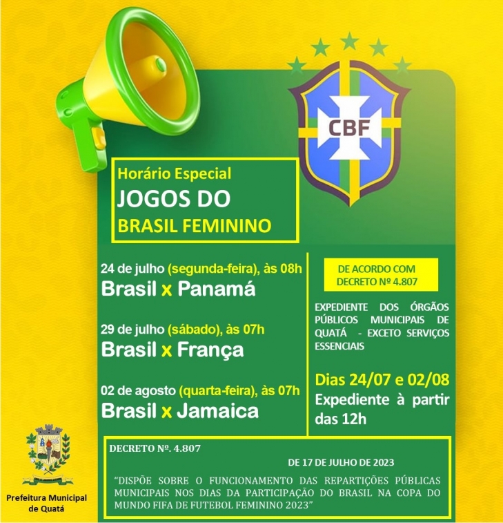 Brasil x França na Copa do Mundo Feminina 2023: confira!