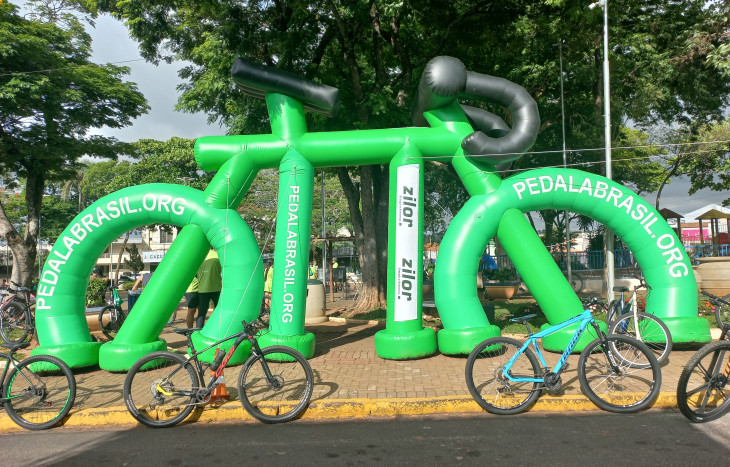 Passeio Ecobike/Zilor em Quatá reuniu centenas de ciclistas