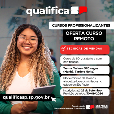 Foto 5: Qualifica SP - Cursos Profissionalizantes