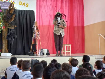 Foto 140: Peça de Teatro leva informações do combate à Dengue para alunos de Quatá