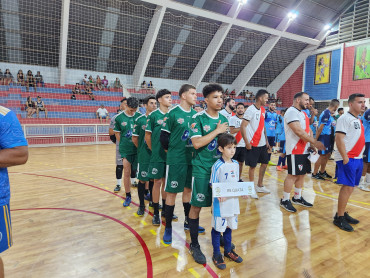 Foto 22: Cerimônia de estreia do Campeonato Municipal  de Futsal Livre