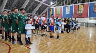 Foto 23: Cerimônia de estreia do Campeonato Municipal  de Futsal Livre