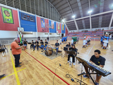 Foto 19: Cerimônia de estreia do Campeonato Municipal  de Futsal Livre