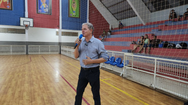 Foto 27: Cerimônia de estreia do Campeonato Municipal  de Futsal Livre