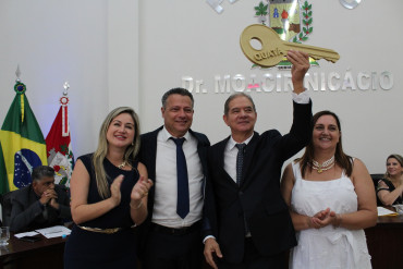 Foto 128: Prefeito, vice-prefeito e vereadores eleitos em outubro de 2024 tomaram posse nos respectivos cargos dia 1º de janeiro de 2025