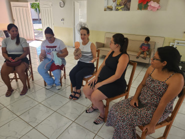 Foto 19: Promoção Social realiza reunião com gestantes no centro Comunitário da Asa Branca