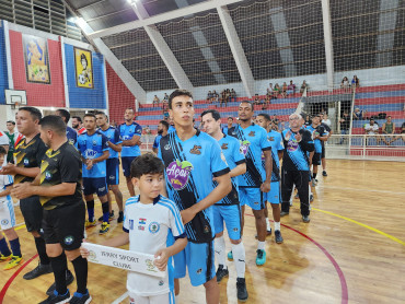 Foto 9: Cerimônia de estreia do Campeonato Municipal  de Futsal Livre