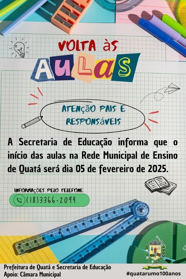 Foto 1: VOLTA ÀS AULAS