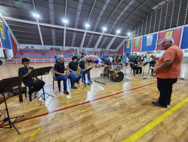 Foto 18: Cerimônia de estreia do Campeonato Municipal  de Futsal Livre