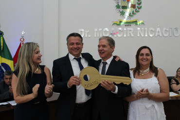 Foto 107: Prefeito, vice-prefeito e vereadores eleitos em outubro de 2024 tomaram posse nos respectivos cargos dia 1º de janeiro de 2025